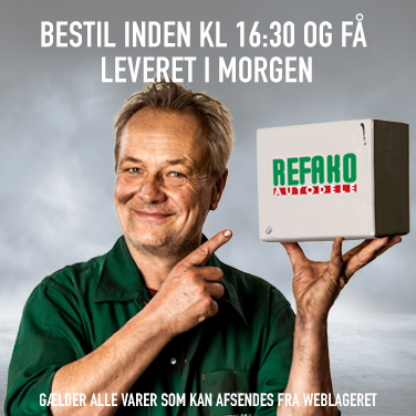 Bestil inden 17 og få leveret i morgen.